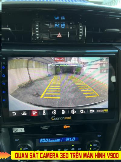 Lắp màn hình Ô tô xe Fortuner 2022 + Camera 360 độ